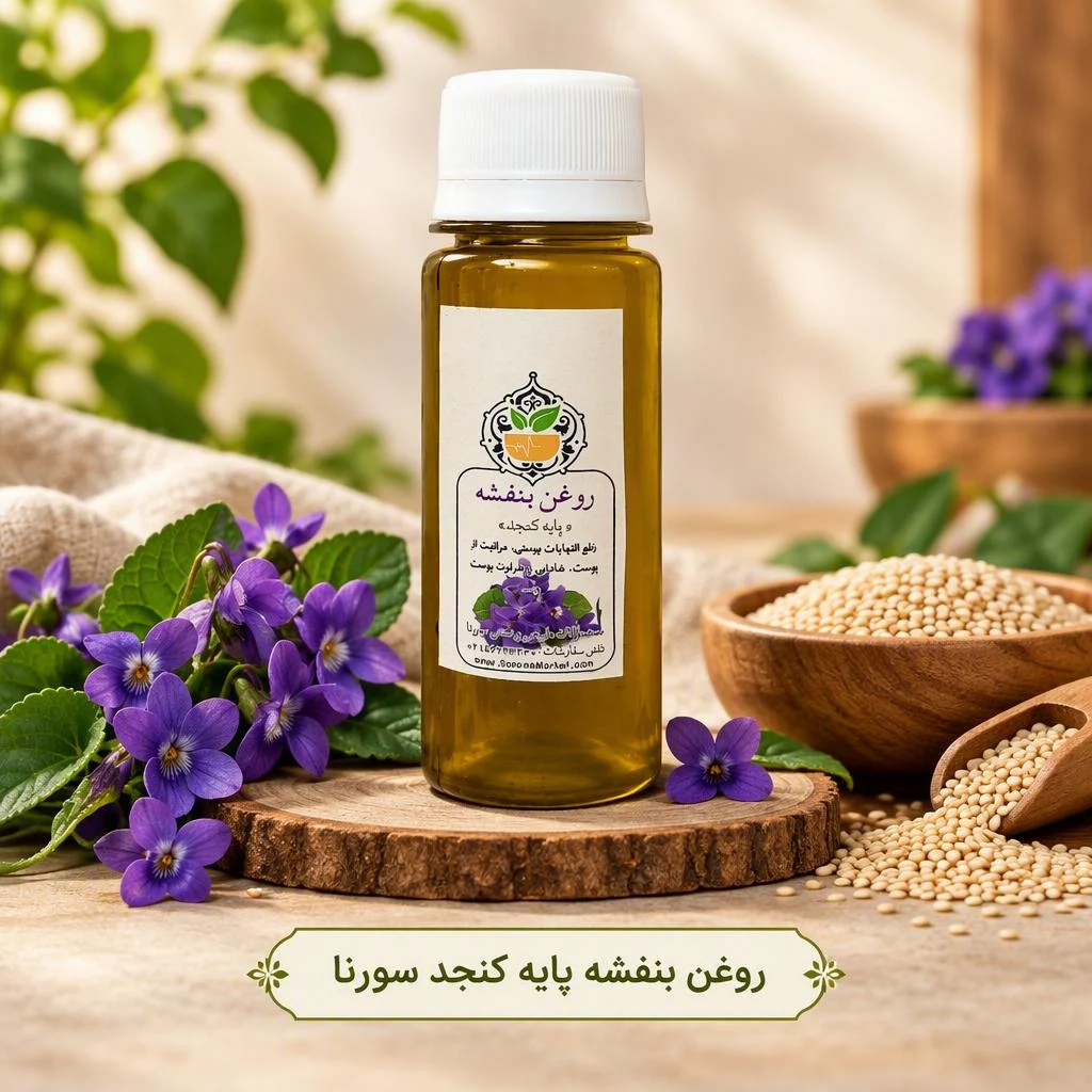 روغن بنفشه پایه کنجد سورنا